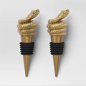 Threshold Set of 2 Snake Wine Stoppers